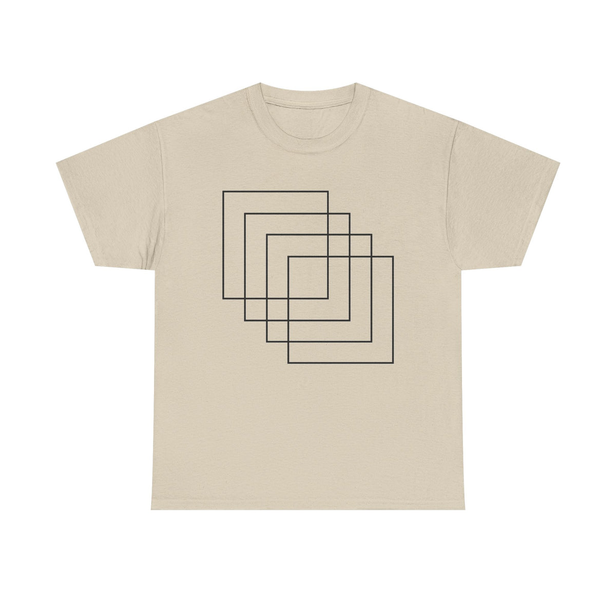 Abstract Graphic Tee, Abstract Squares Shirt, Minimalist T-shirt, Shapes Tee, Line Art, Geometric Shirt, Boho Modern Shirt, Square Tee, Gift