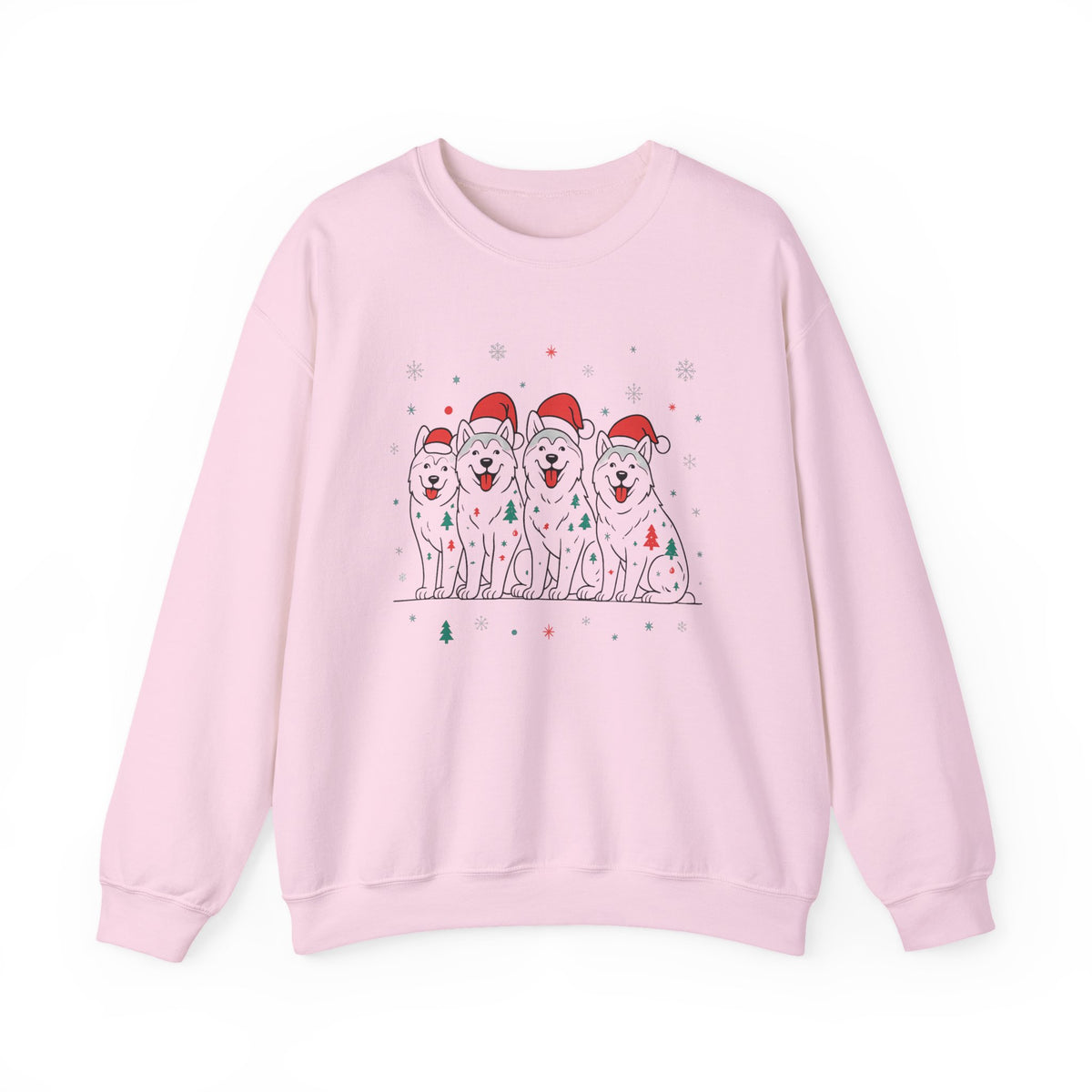 Husky Christmas Jumper : Vintage Dog Xmas Sweater