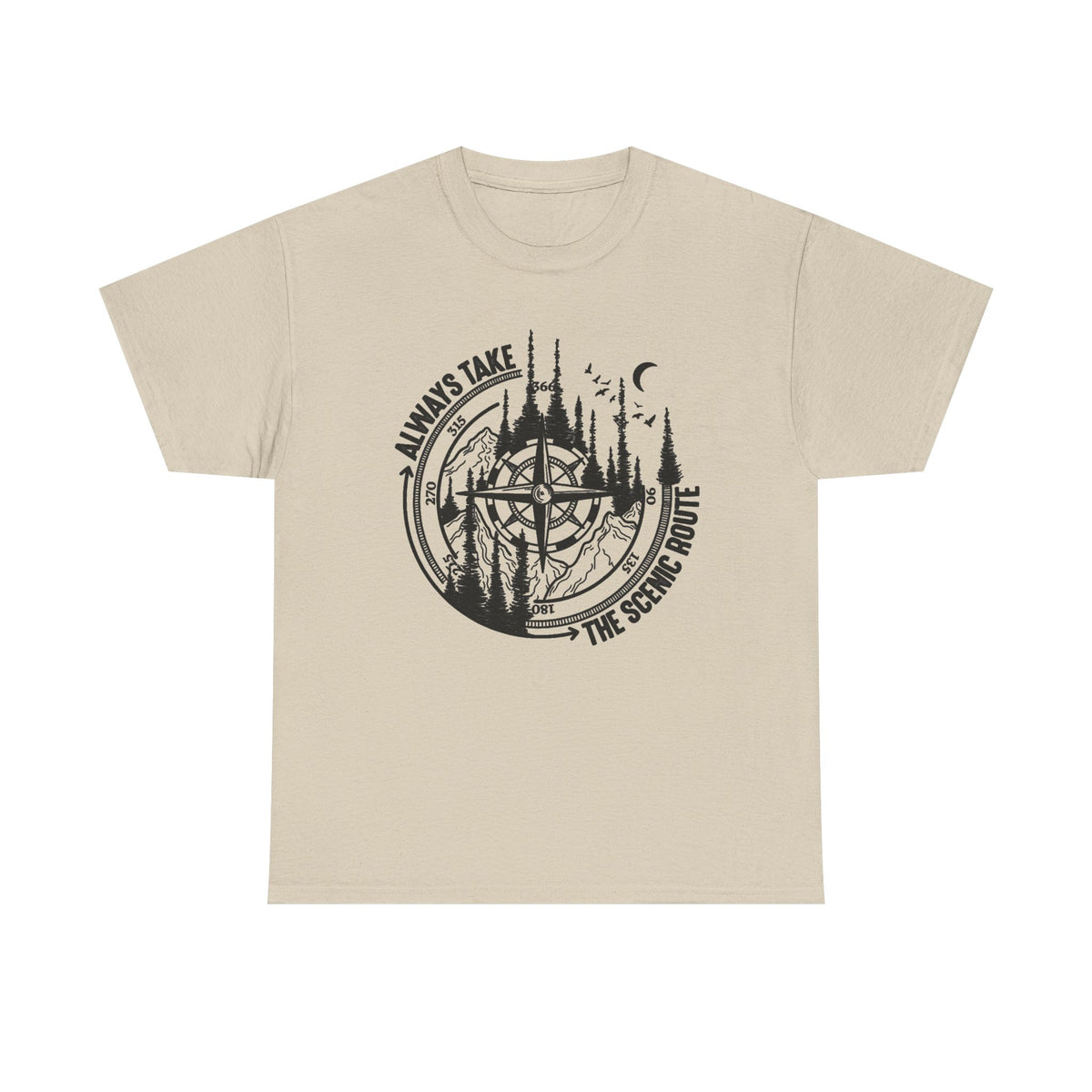 Always Take The Scenic Route Shirt, Camping Shirt, Nature Shirt, Crew Shirt, Route Shirt, Adventure Shirt, Nature Lover Gifts, Mountain Tee