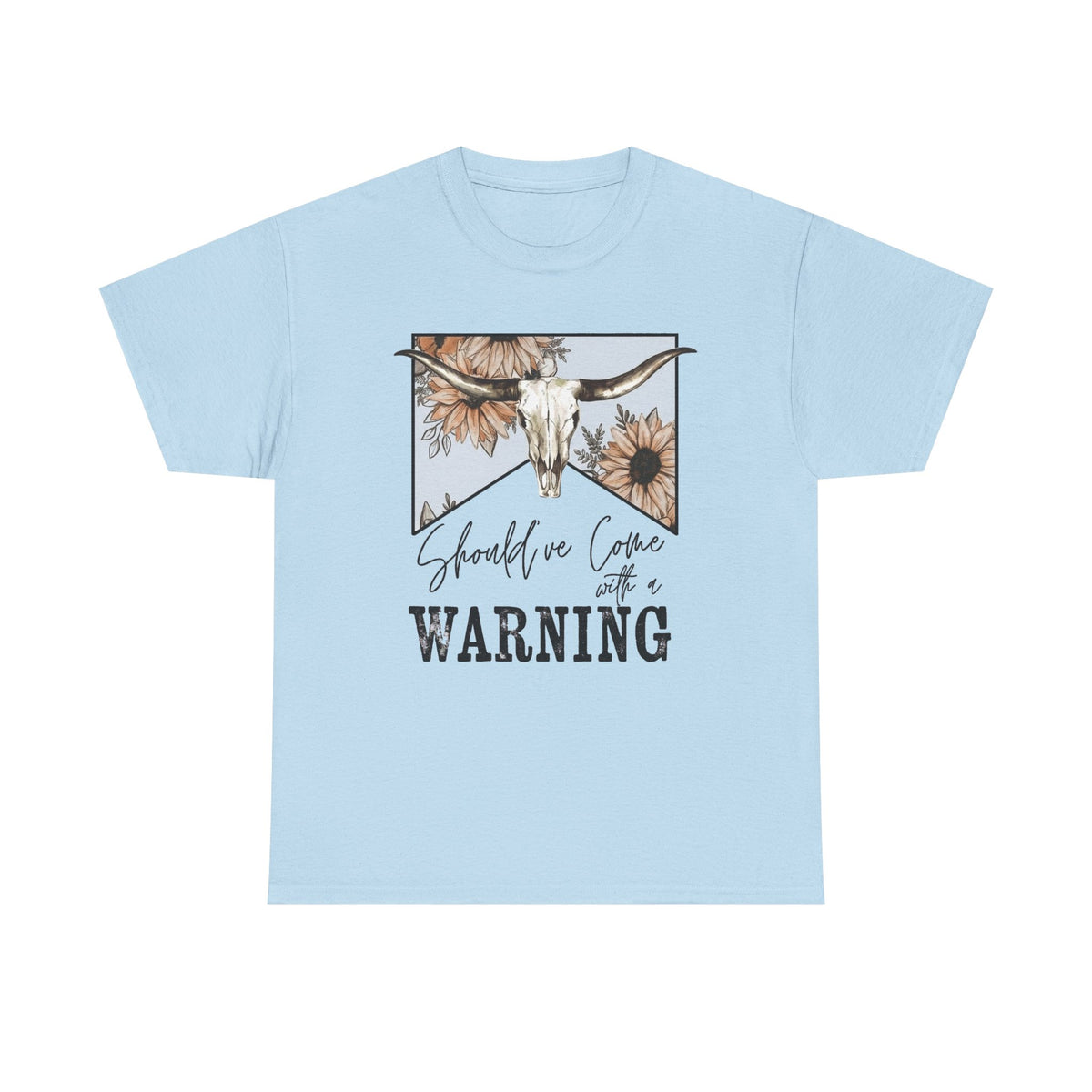 Should've Come With A Warning Shirt, Country Music T-Shirt, Wallen Bull Skull Tee, Western Cowboy Shirt, Country Cowgirl Shirt, Concert Tee