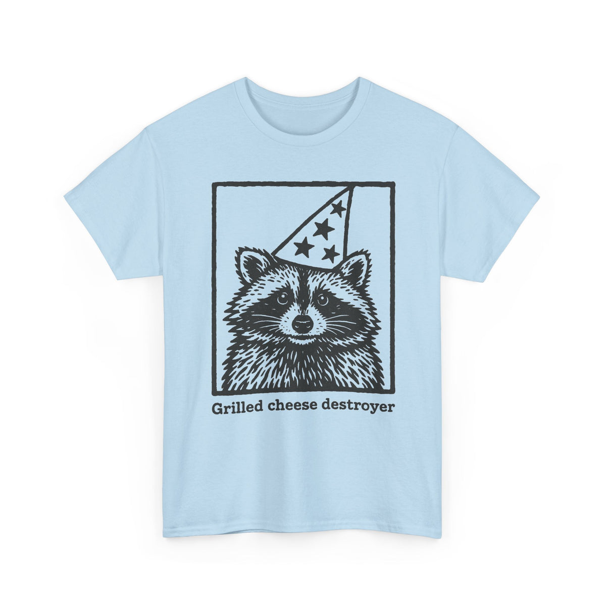 Vintage Raccoon Shirt, Funny Grilled Cheese Destroyer Tee for Men Women, Party Animal T-shirt, Silly Graphic T-shirt, Gift for Her Him