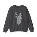 Glitter Rudolph Reindeer Christmas Sweatshirt, Comfy Holiday Tee