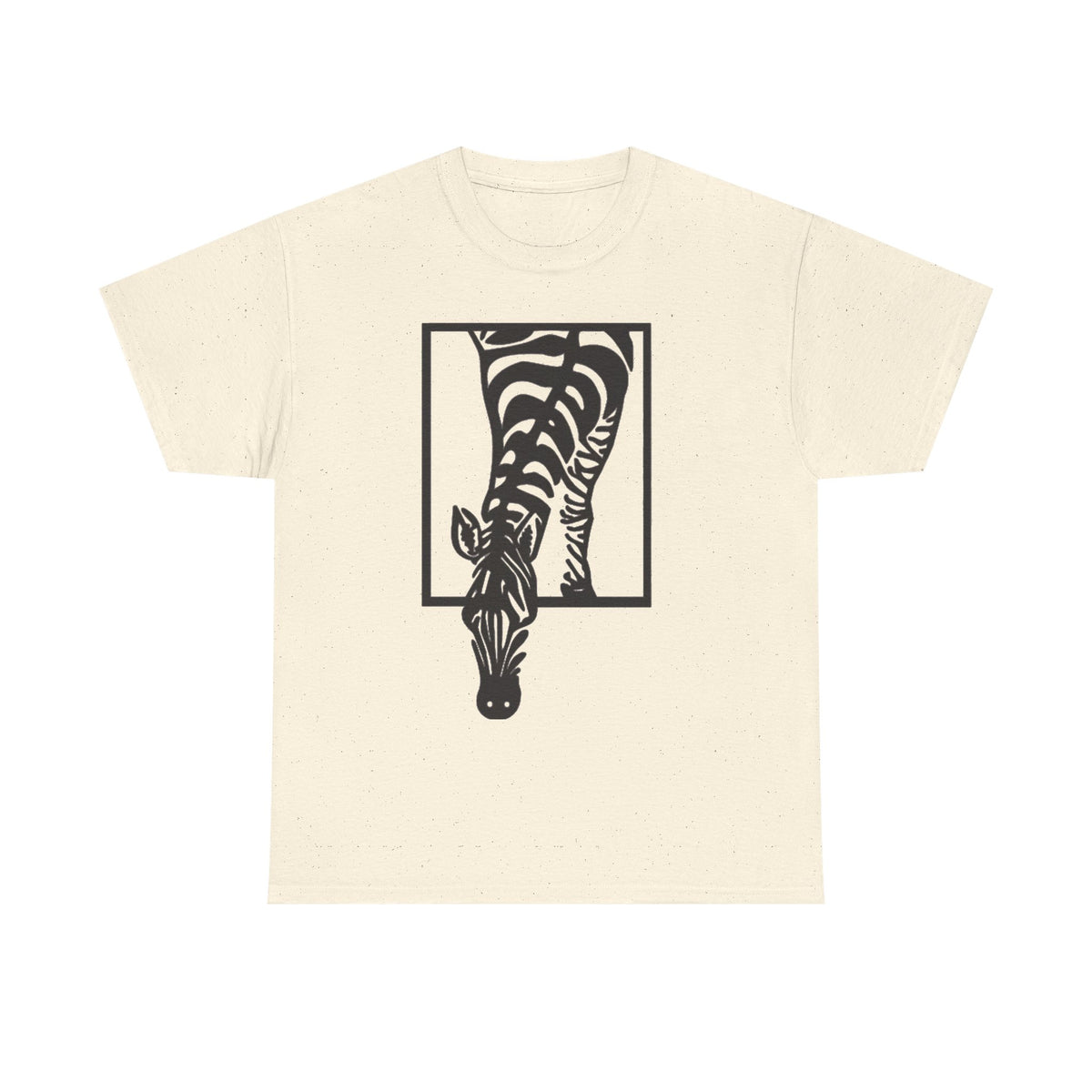 Abstract Zebra Graphic Tee: Boho Modern Art T-Shirt
