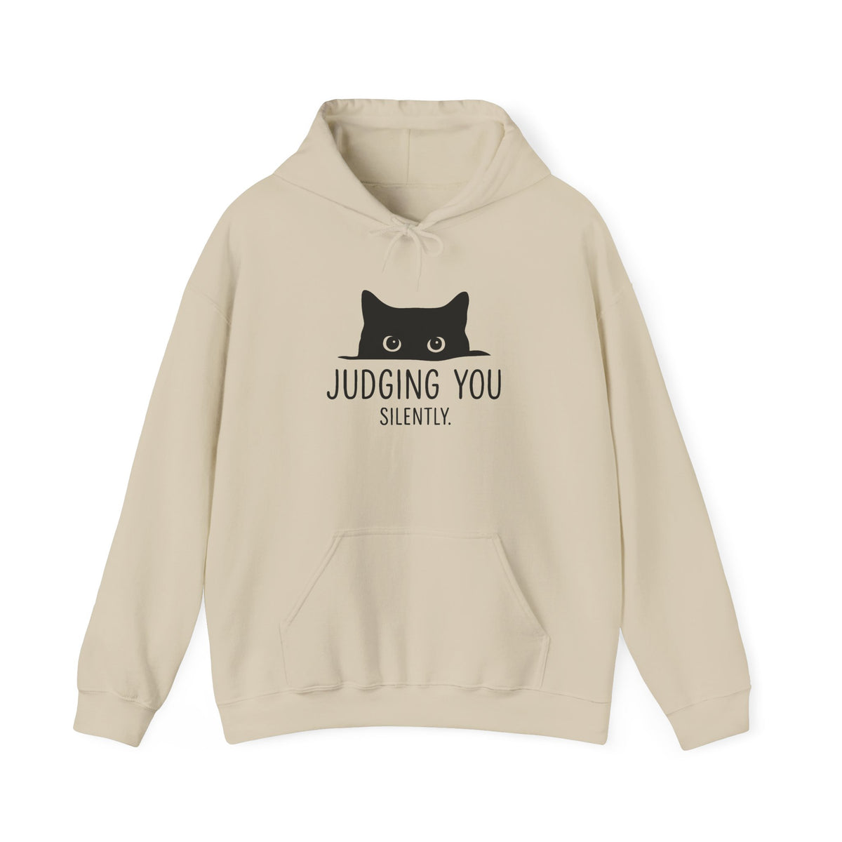 Black Cat Hoodie, Judging You Silently Hoodie,  Cute Cat Hoodie, Cat Peeking Hoodie, Womens Funny Hoodie, Gifts for Cats Lover, Cat Mom