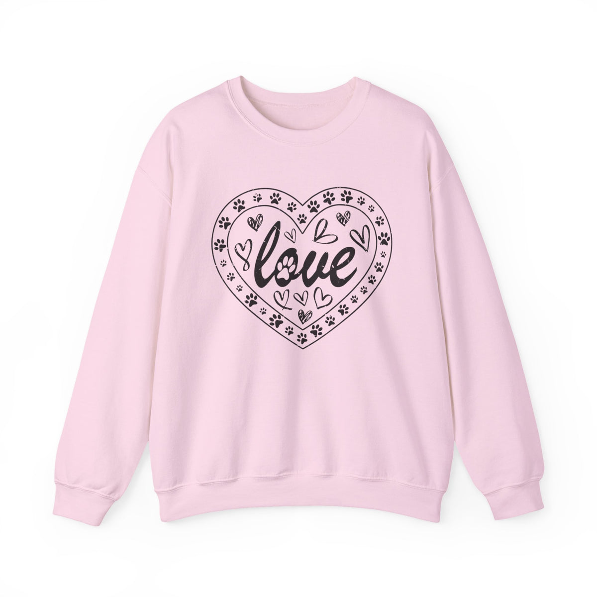 Dog Lover Sweatshirt, Dog Paw Heart Shirt, Paw Heart Sweatshirt, Dog Mom Sweatshirt, Animal Lover Gift, Paw Print Heart Shirt, Fur Mama Tee