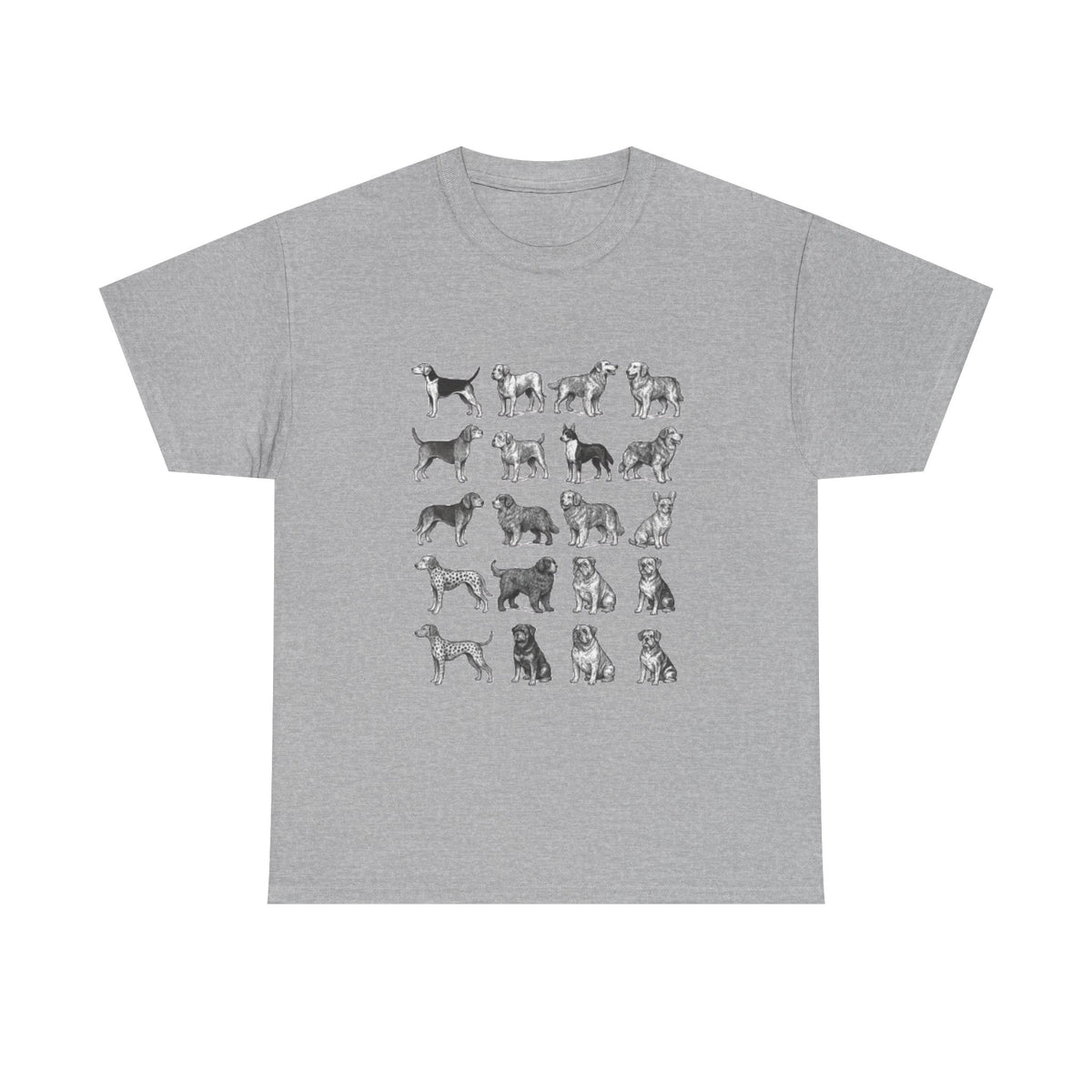 Vintage Dog Breeds Graphic Comfort Colors® Shirt, Cute Dog Mom T-shirt, Retro Dog Crewneck Tee, Gift for Dog Lover Person, Dog Owner Mama
