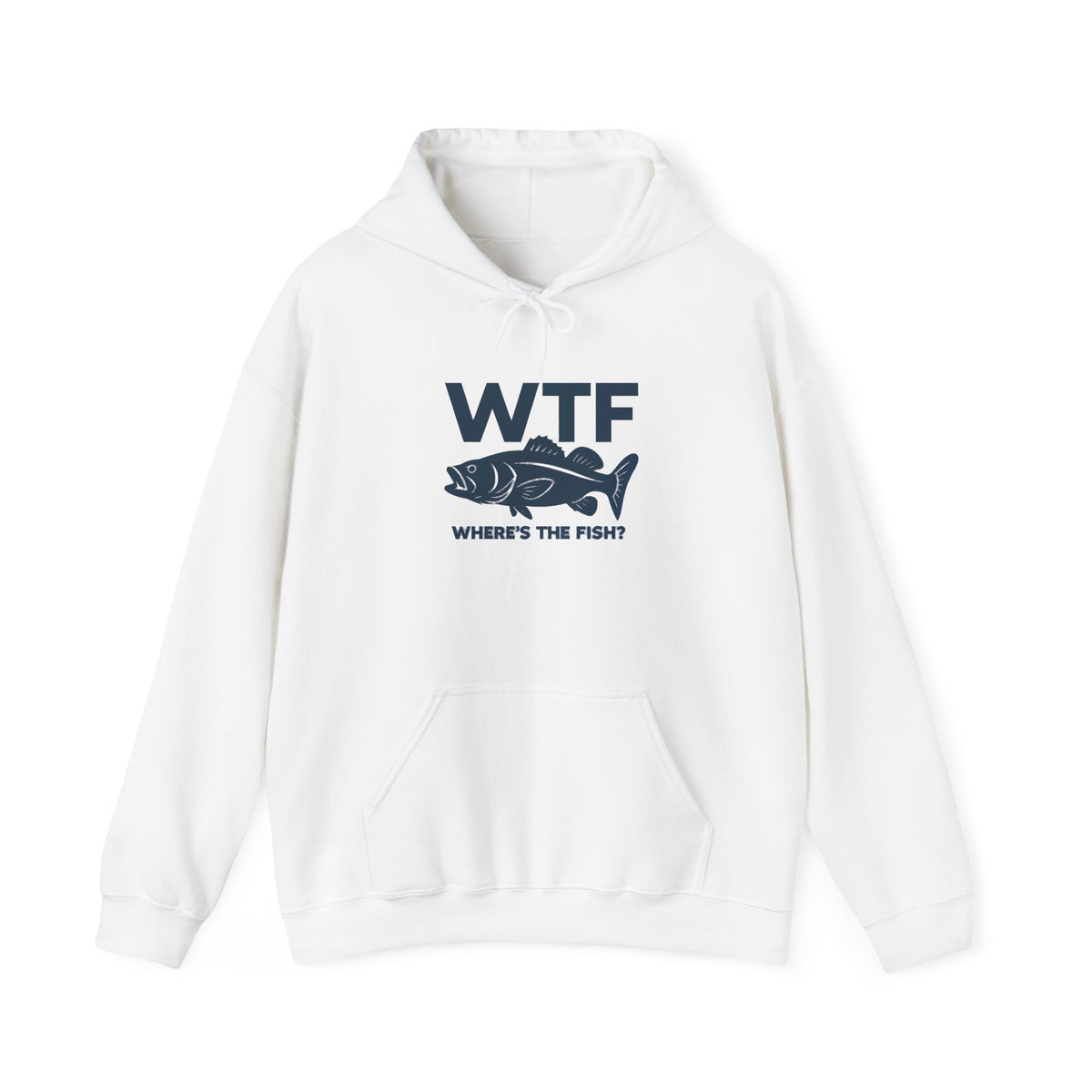 Funny WTF Where Is The Fish Pocket Hoodie, Fisherman Hoodie, Minimalist Fishing Hoodie, Fathers Day Hoodie, Present for Fisherman Hoodie