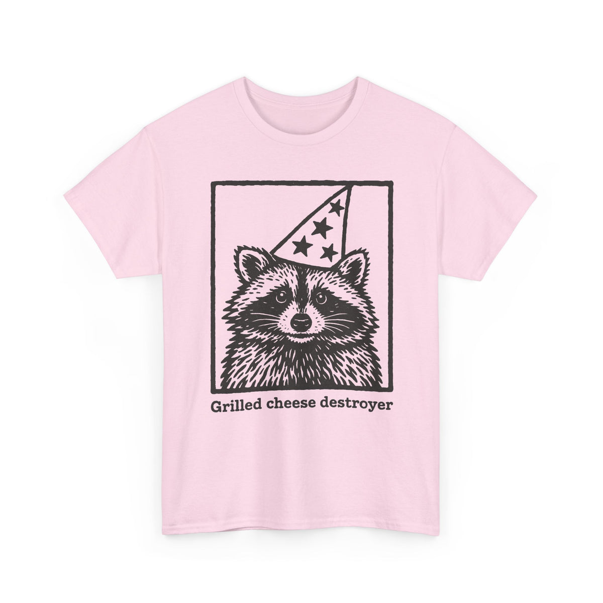 Vintage Raccoon Shirt, Funny Grilled Cheese Destroyer Tee for Men Women, Party Animal T-shirt, Silly Graphic T-shirt, Gift for Her Him