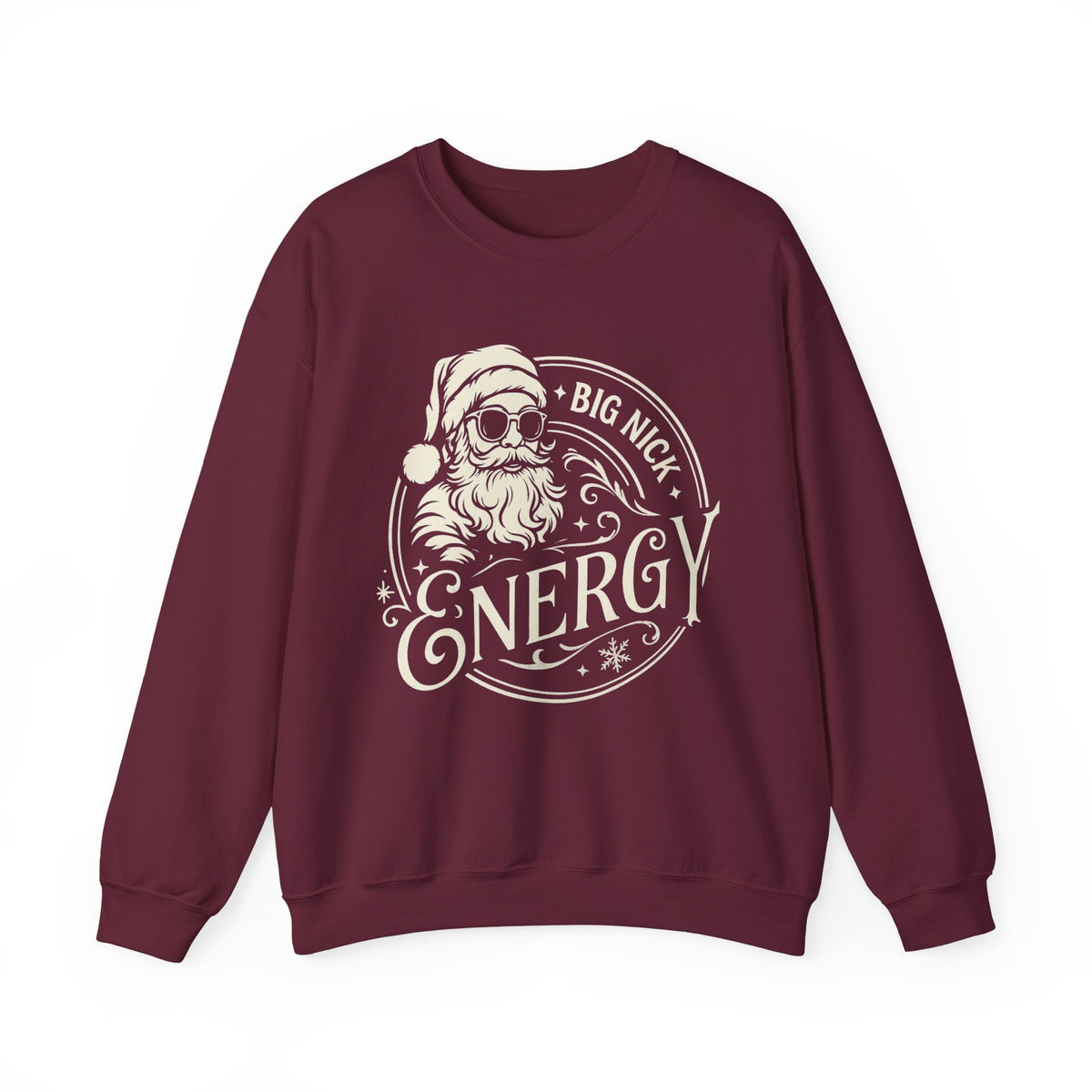 Big Nick Energy Christmas Sweatshirt, Men Funny Santa Christmas Sweatshirt, Funny Holiday Shirt for Men, Funny Santa Hoodie, Xmas Santa Tee
