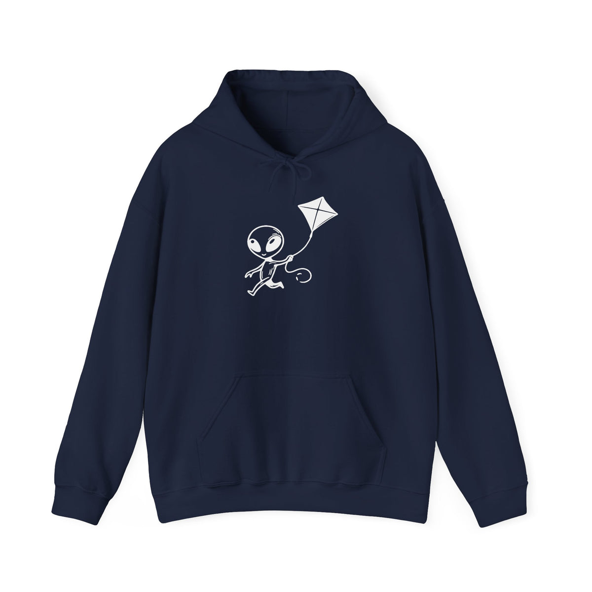 Whimsical Alien Hoodie: Cozy Cotton-Blend Sweatshirt