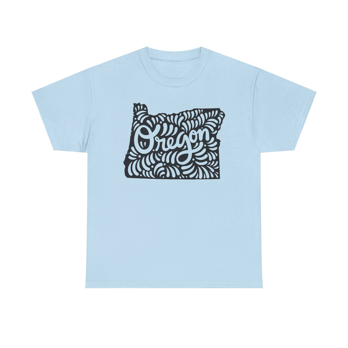 Oregon T-Shirt: Floral State Souvenir, Unisex Cotton Tee
