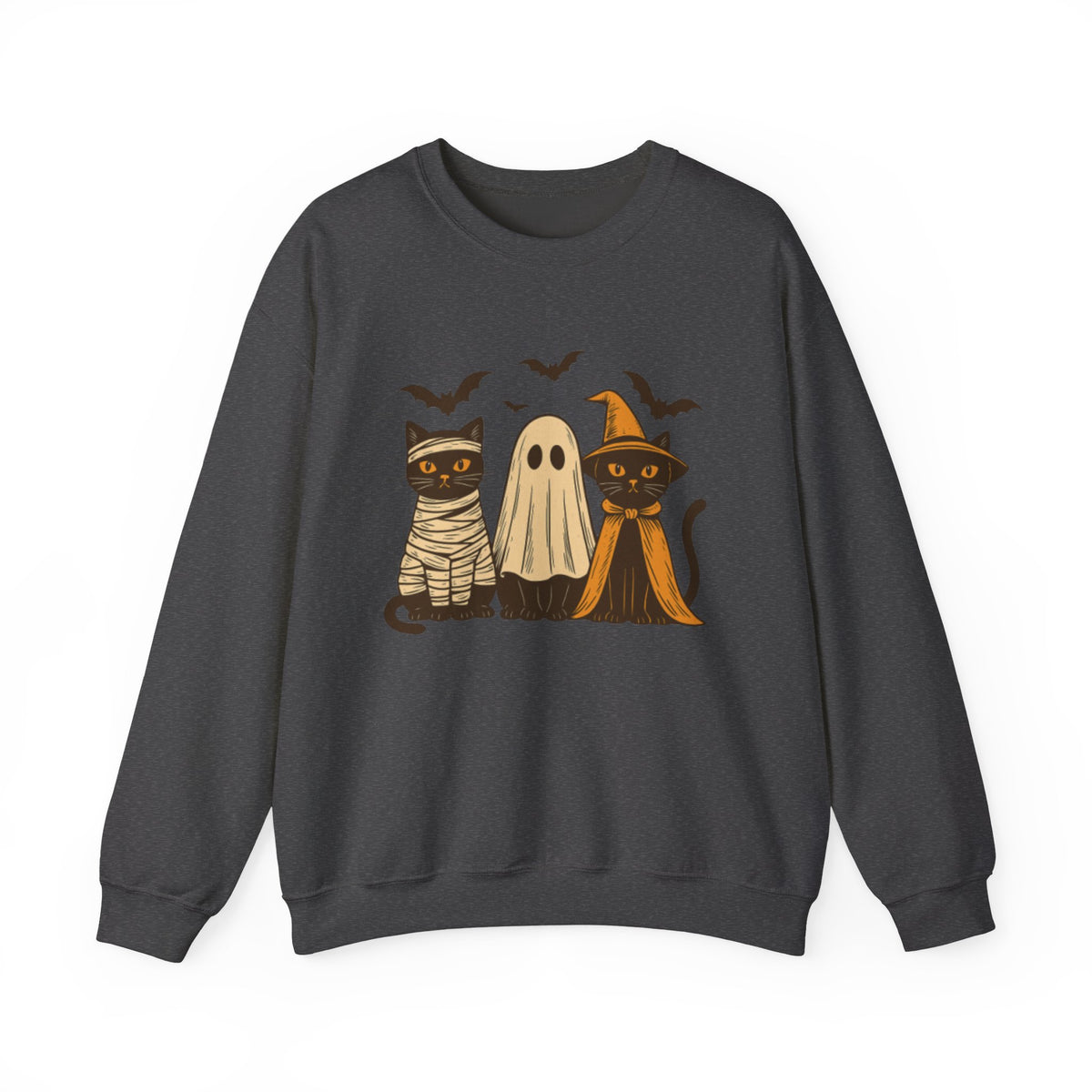Cat Halloween Sweatshirt, Halloween Gifts, Gift for Her, Cat Mom Hoodie, Halloween Cute Gift, Gift for Daughter, Gift for Mom