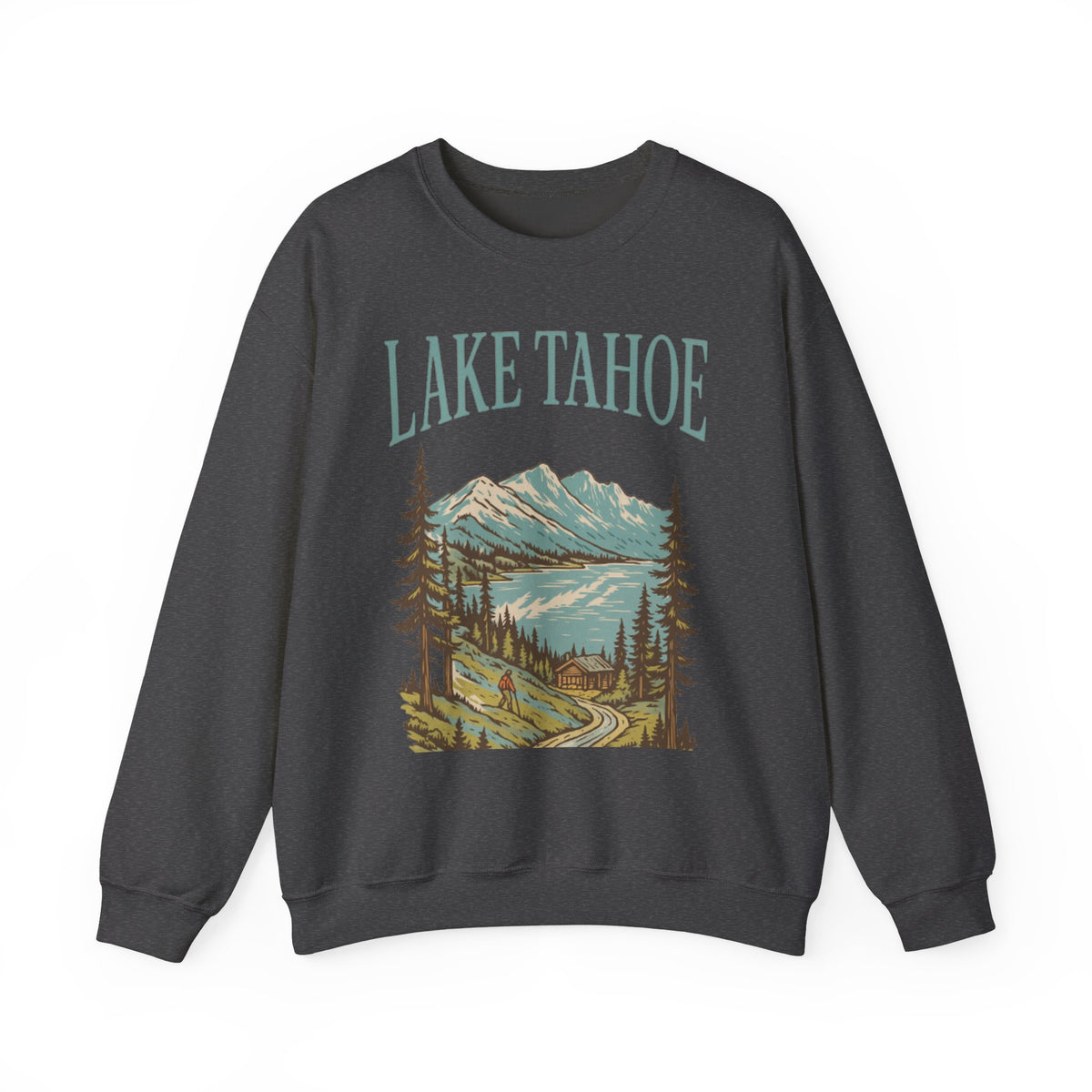 Vintage Lake Tahoe Crewneck Sweatshirt, Retro Unisex Jumper, Classic Mountain Sweater, Cozy Winter Pullover, Gift for Outdoors Enthusiasts