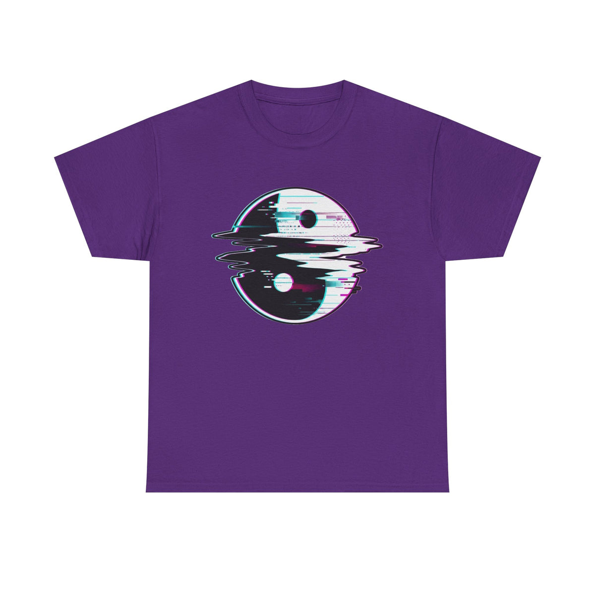 Yin Yang Glitch T-shirt: Vaporwave Grunge Tee