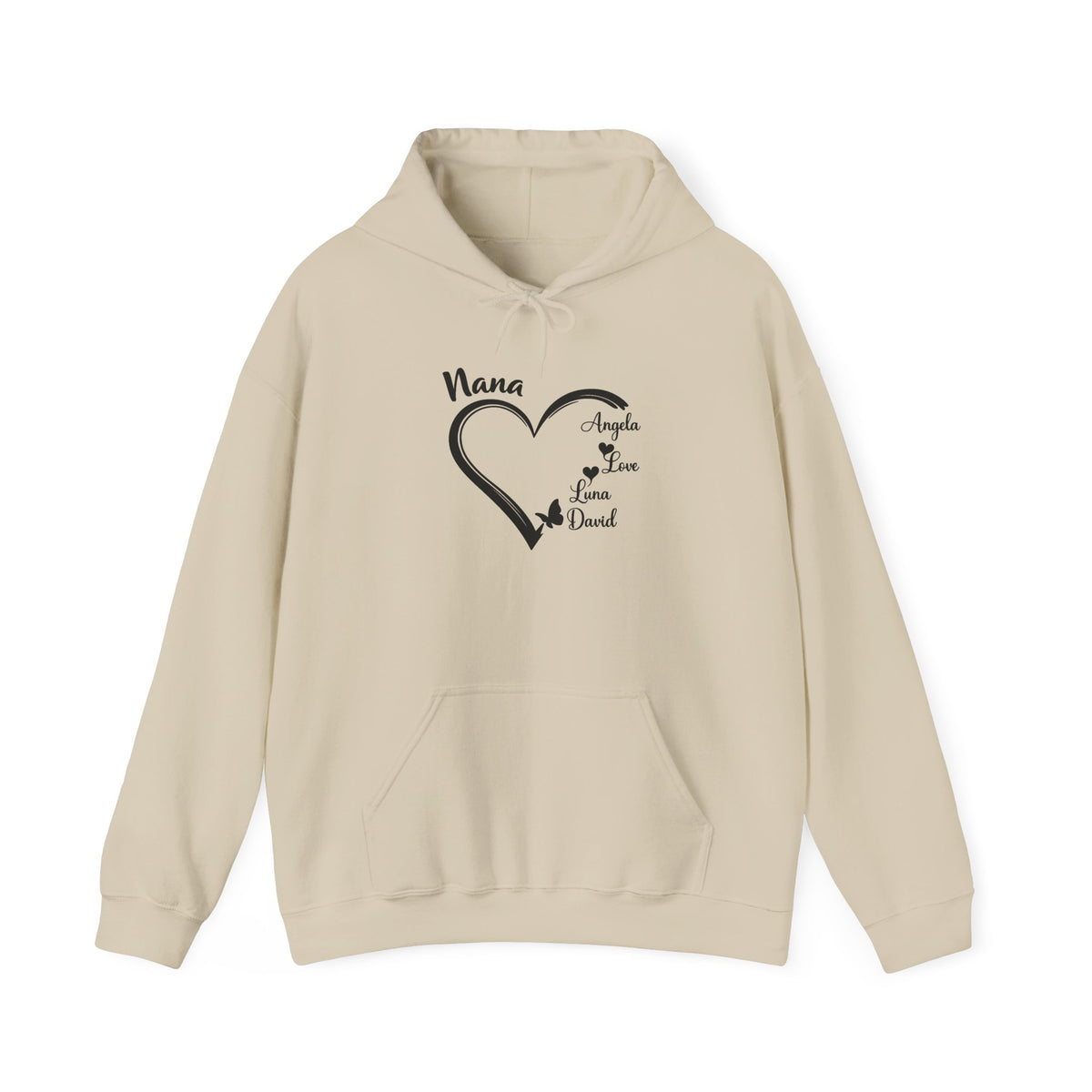 Personalized Grandma Hoodie, Gift For Grandma, Mother's Day Hoodie, Grandma Heart Hoodie, Nana Hoodie, Grandkids Name Hoodie, Mimi Heart