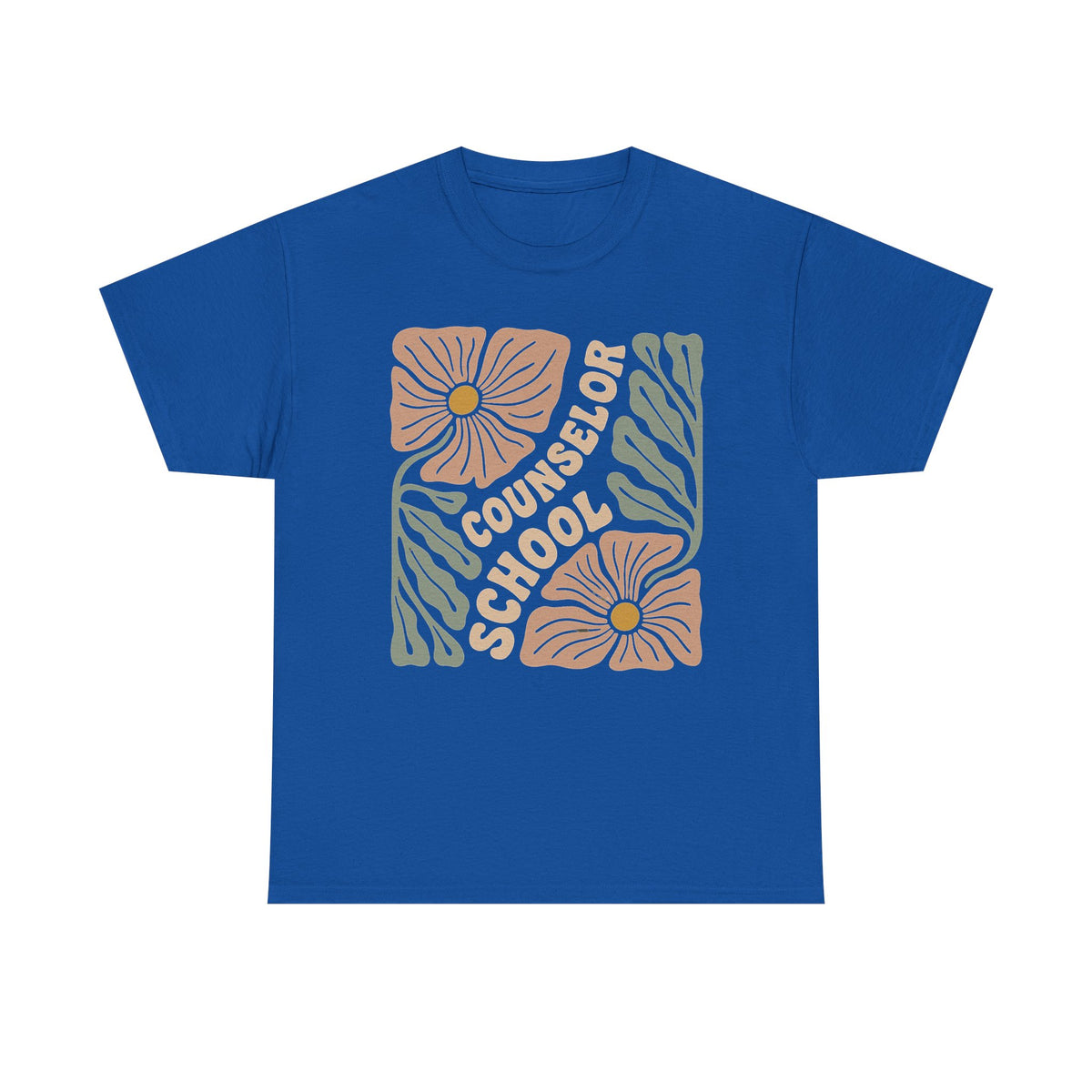 Boho Floral School Counselor T-Shirt Retro School Counselor Tshirt Wildflower Guidance Counselor Shirt First Day of School Counselor Tees