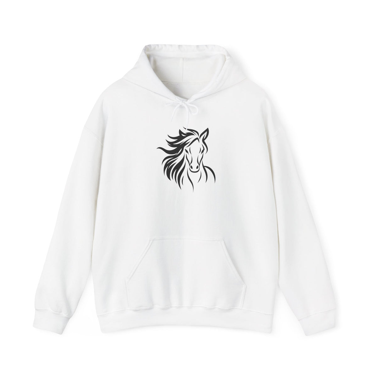Horse Silhouette Hoodie: Equestrian Gift