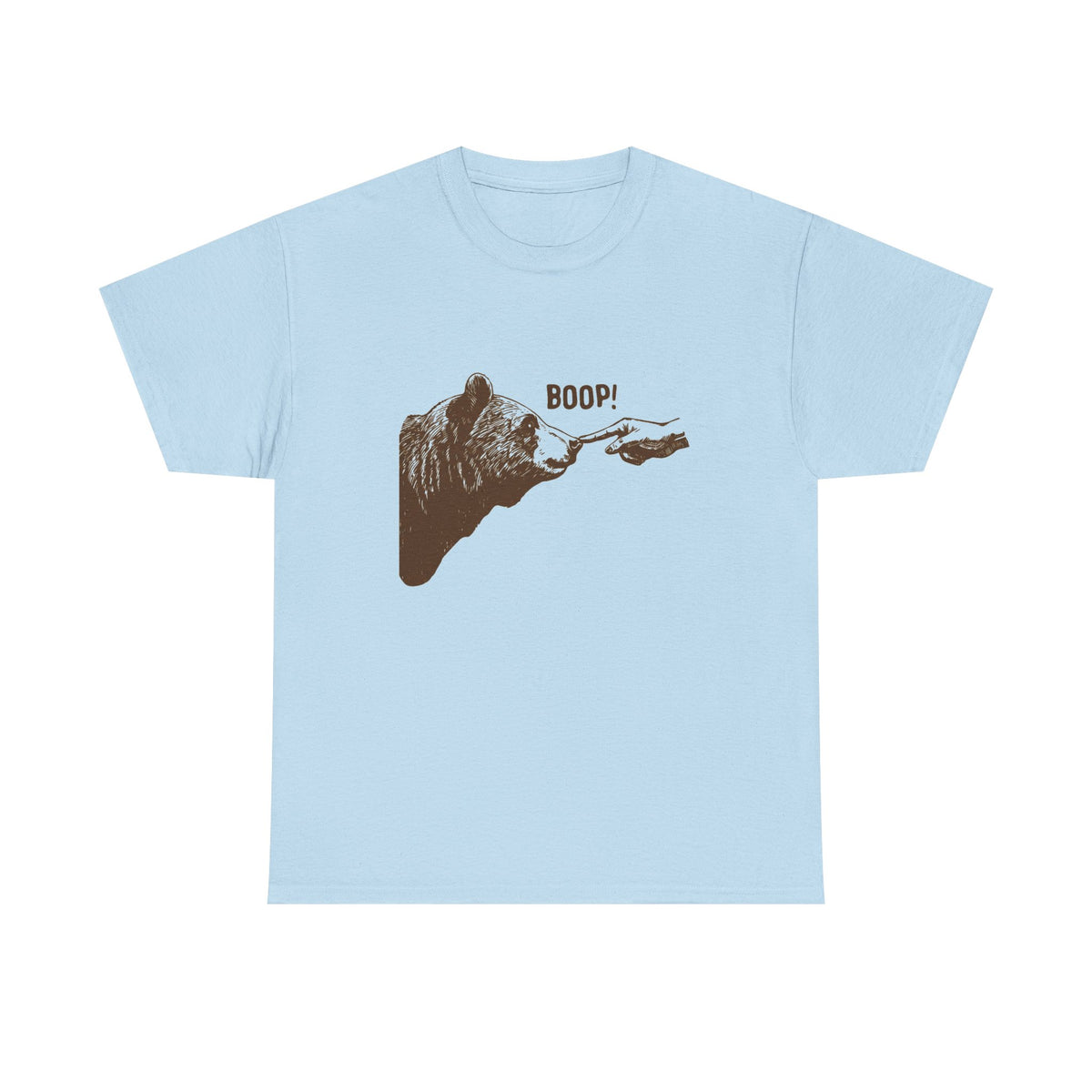 Boop! T-Shirt, Vintage Bear Finger Touching Nose Tshirt, Funny Retro Shirt, Graphic Unisex Vintage Animal Funny Meme Tee