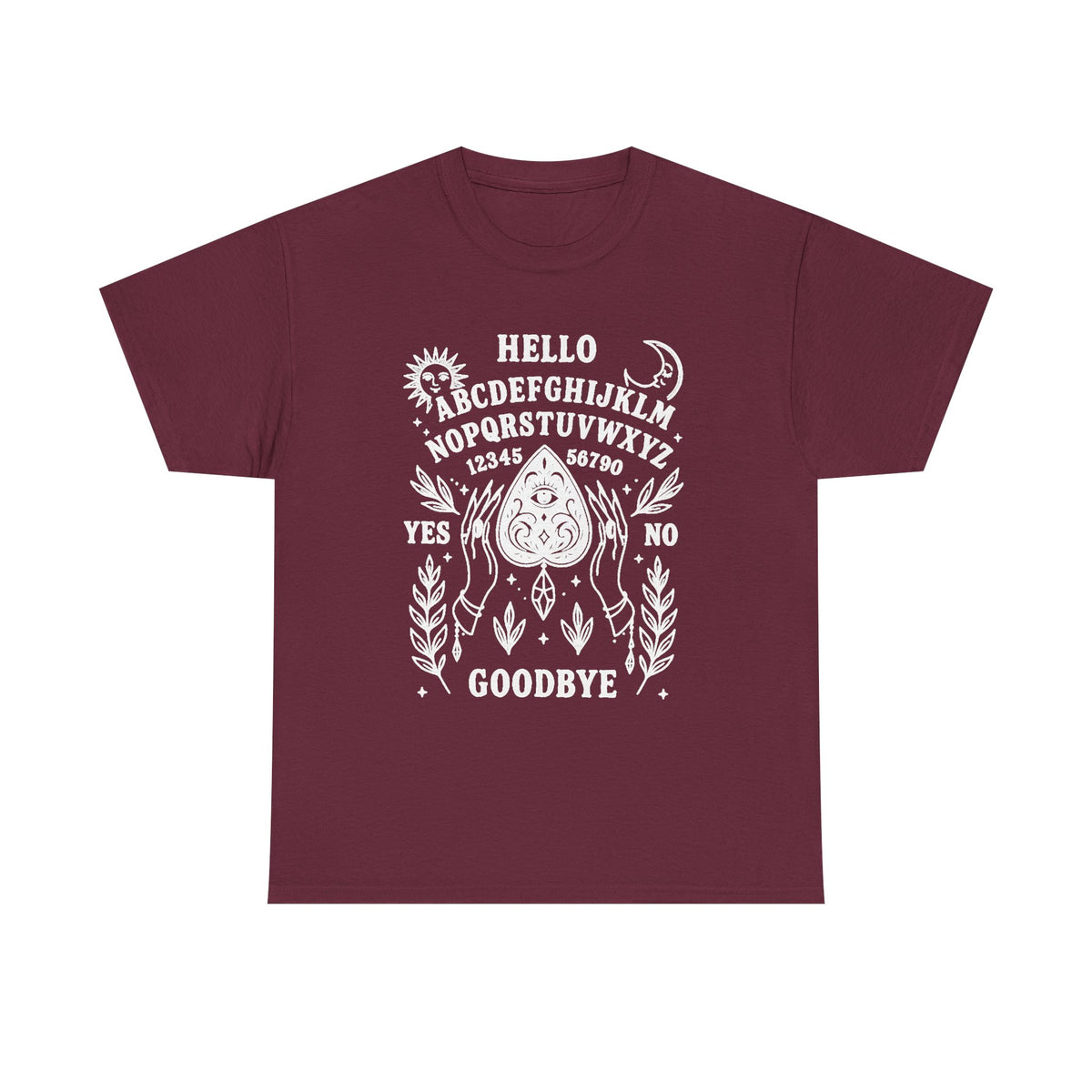 Mystic Ouija Board Shirt, Witchy Aesthetic T-Shirt, Occult Spiritual Graphic Tee, Gothic Witch Gift, Celestial Magic Top, Witchcraft Apparel
