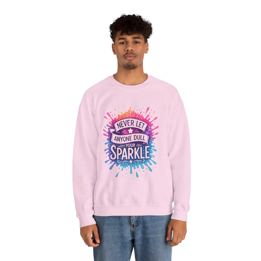 Never Let Anyone Dull Your Sparkle Svg, Inspirational Sublimation Design, T-Shirt Svg, Sweatshirt Design, Colorful Svg, Digital Download Png