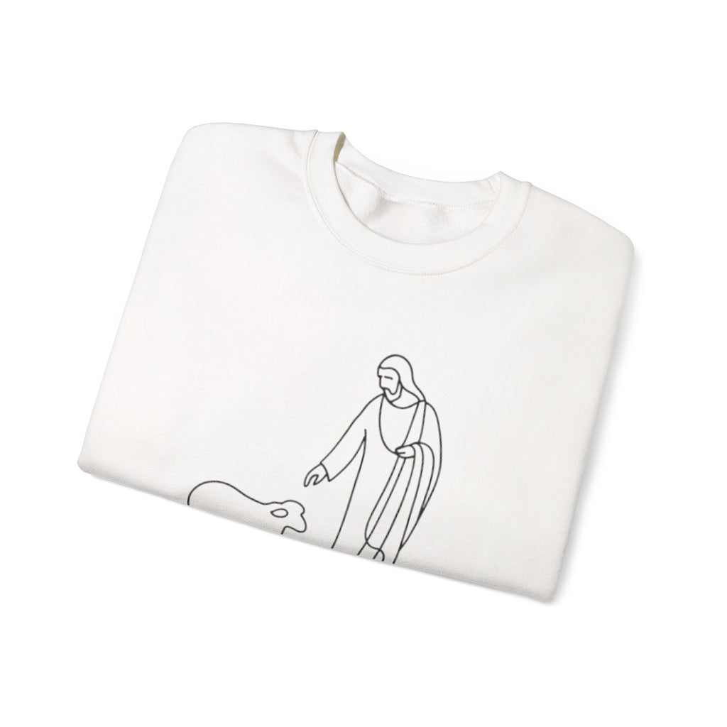 Christian Minimal Line Art PNG | He Left the 99 to Find Me | Bible Verse Faith SVG for T-Shirts, Mugs, Wall Art