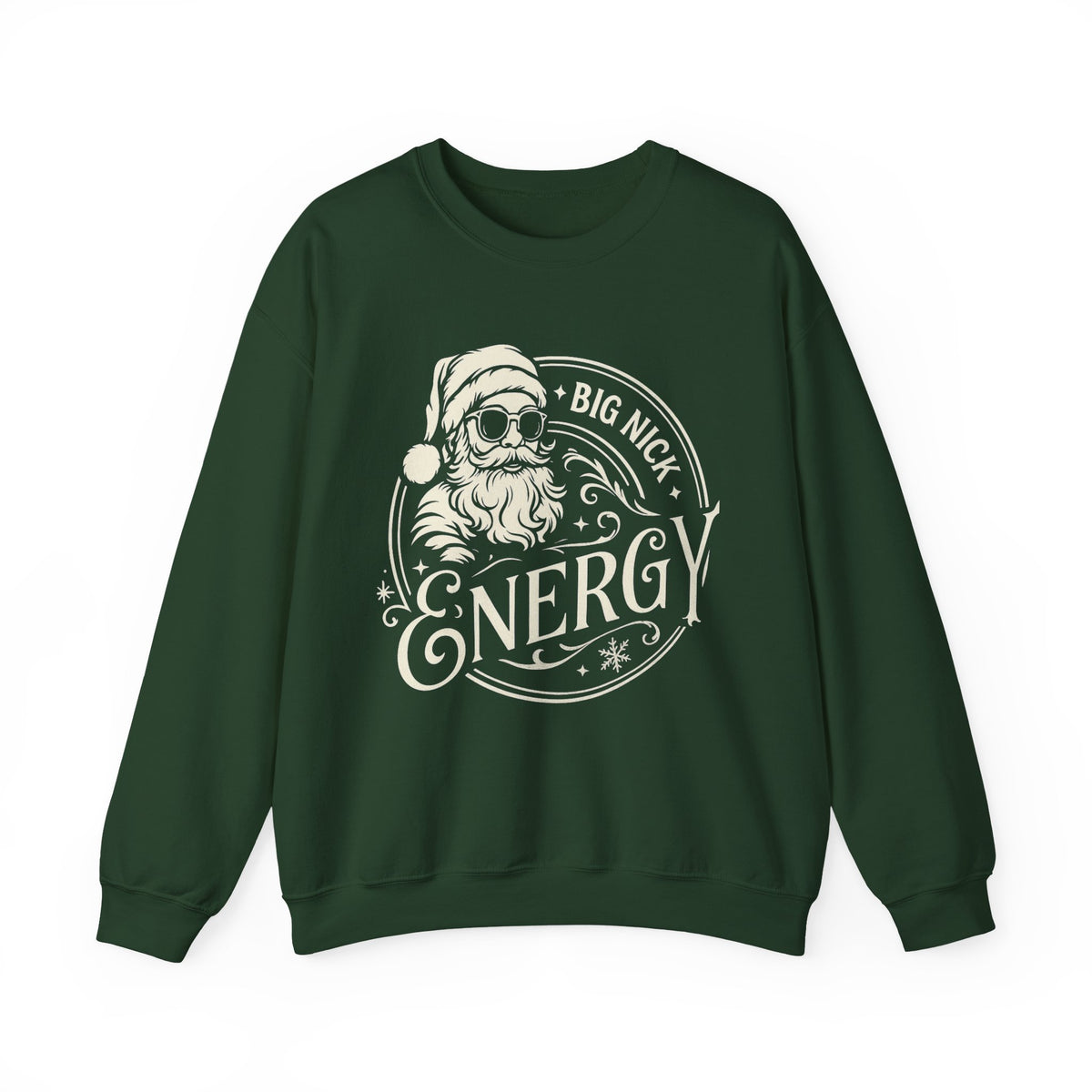 Big Nick Energy Christmas Sweatshirt, Men Funny Santa Christmas Sweatshirt, Funny Holiday Shirt for Men, Funny Santa Hoodie, Xmas Santa Tee