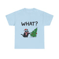 Funny Cat Christmas Shirt What? Christmas Tree Knocked Over Tee Cute Holiday Cat Lover T-Shirt Humorous Xmas Gift for Pet Owners