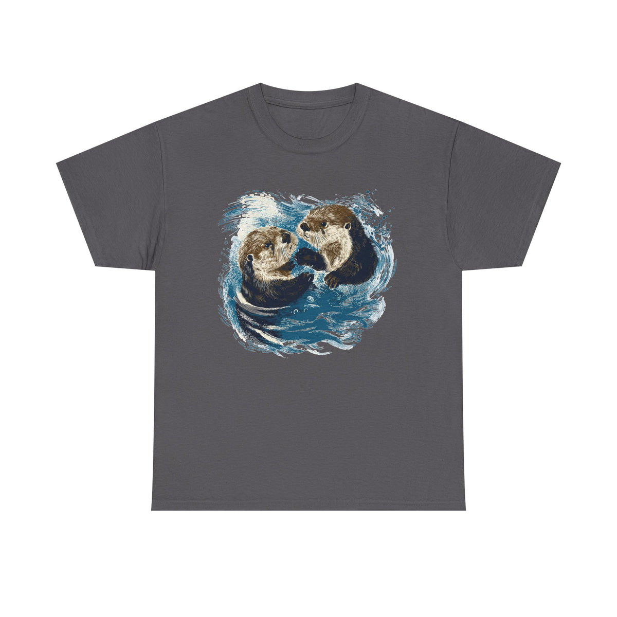 Vintage Otters Shirt Grunge Retro Otter Faded Wildlife 2000s T-Shirt 90s Graphic Style Ocean Animals Shirt for Nature Lovers