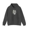 Boho Skull Hoodie, Unisex Trendy Hoody, Retro Flower Skeleton Hooded Sweatshirt, Floral Goth Graphic Hoodie, Goblincore Botanical Aesthetic
