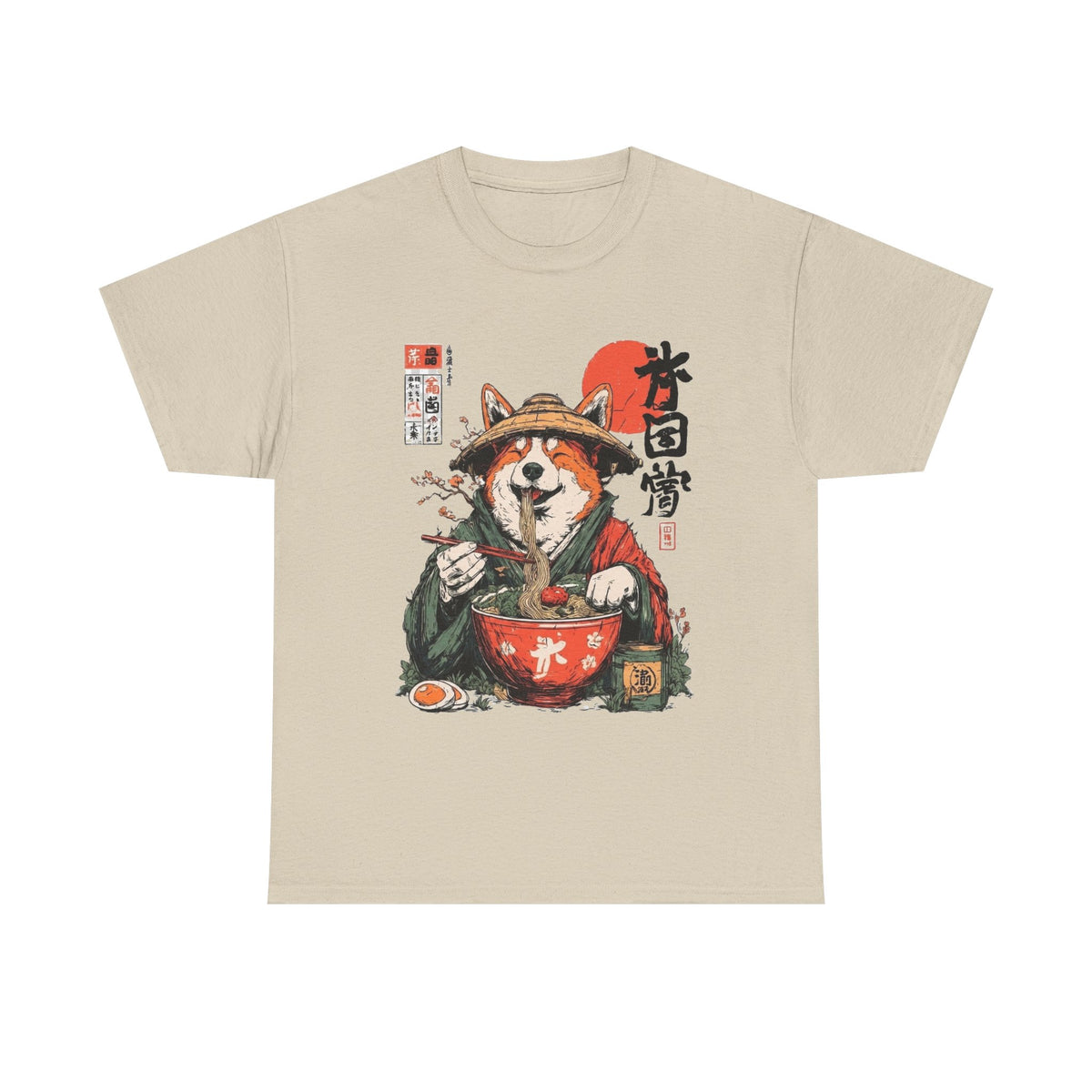 Ramen Corgi Shirt: Samurai Dog, Anime Noodle Gift