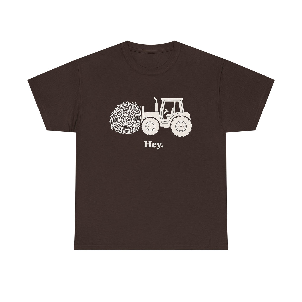 Funny Tractor Hay Pun Shirt, Country Farm Dad Joke Tee, Farmer Humor Graphic T-Shirt, Gift for Him, Minimalist Rural Life Country Boy Shirt