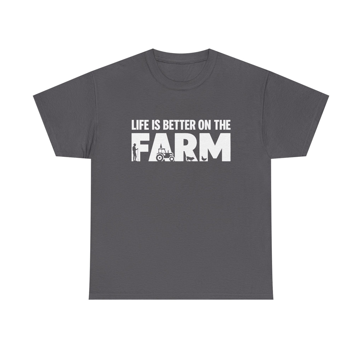 Life Is Better On The Farm T-Shirt: Bella Canvas Cotton Blend, Farm Shirt, Farmer Shirt, Summer Camp Shirt, Outdoor T-Shirt, Hobby Shirt