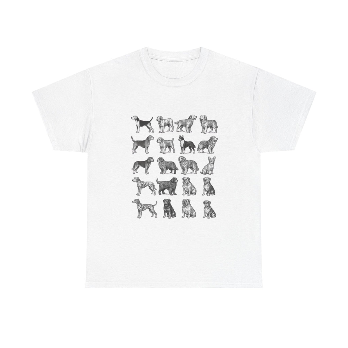Vintage Dog Breeds Graphic Comfort Colors® Shirt, Cute Dog Mom T-shirt, Retro Dog Crewneck Tee, Gift for Dog Lover Person, Dog Owner Mama