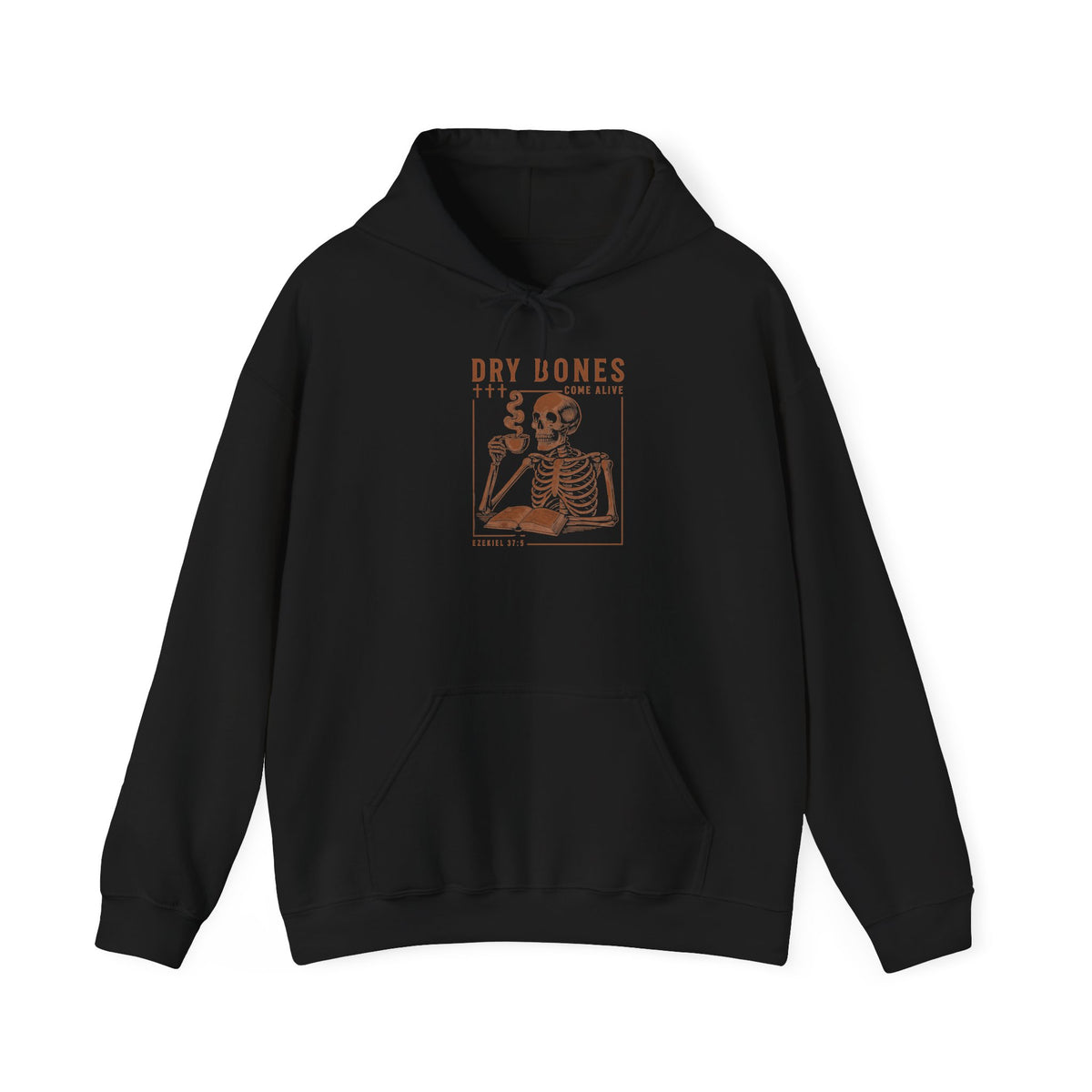 Men's Christian Hoodie, Dry Bones Come Alive Apparel, Men's Religious Gifts, Jesus Coffee Lover Christian Gift