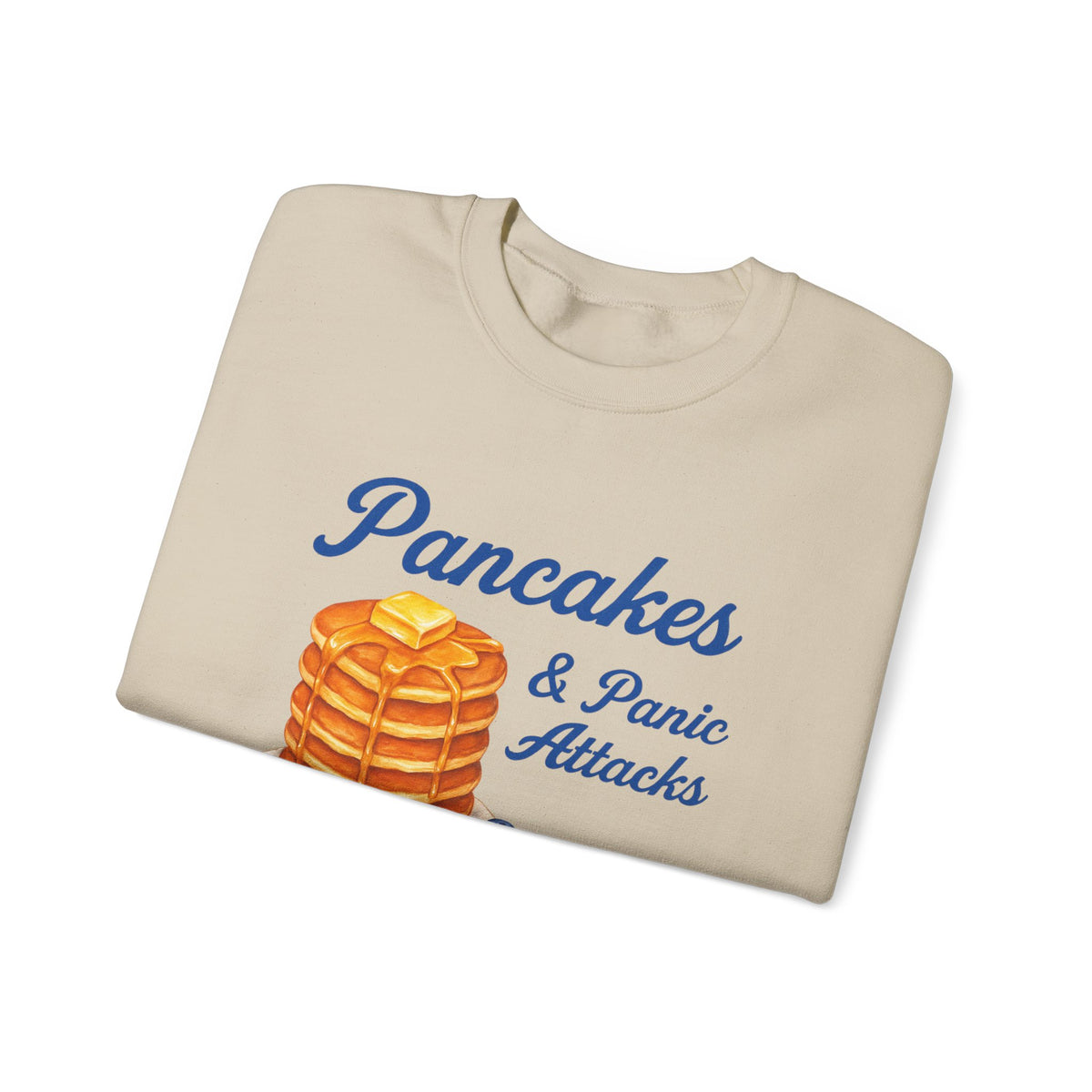Pancakes and Panic Attacks Sweatshirt, Pancakes and Pajamas Shirt, Funny Breakfast Hoodie, Blueberry Pancake Tee, Buy One Get One Shirt