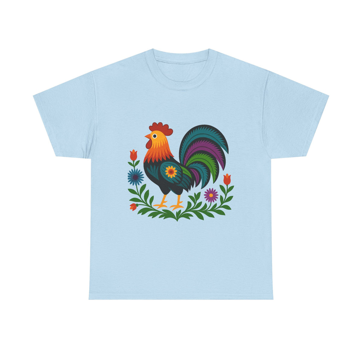 Polish Rooster, Folk Art, Wycinanki Rooster Unisex Tee, Vintage Farmhouse T-Shirt