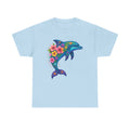 Ocean Floral Dolphin T-Shirt: Personalized Nature Tee
