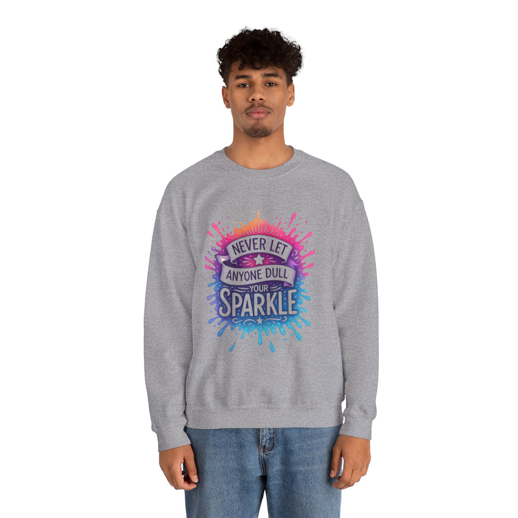 Never Let Anyone Dull Your Sparkle Svg, Inspirational Sublimation Design, T-Shirt Svg, Sweatshirt Design, Colorful Svg, Digital Download Png
