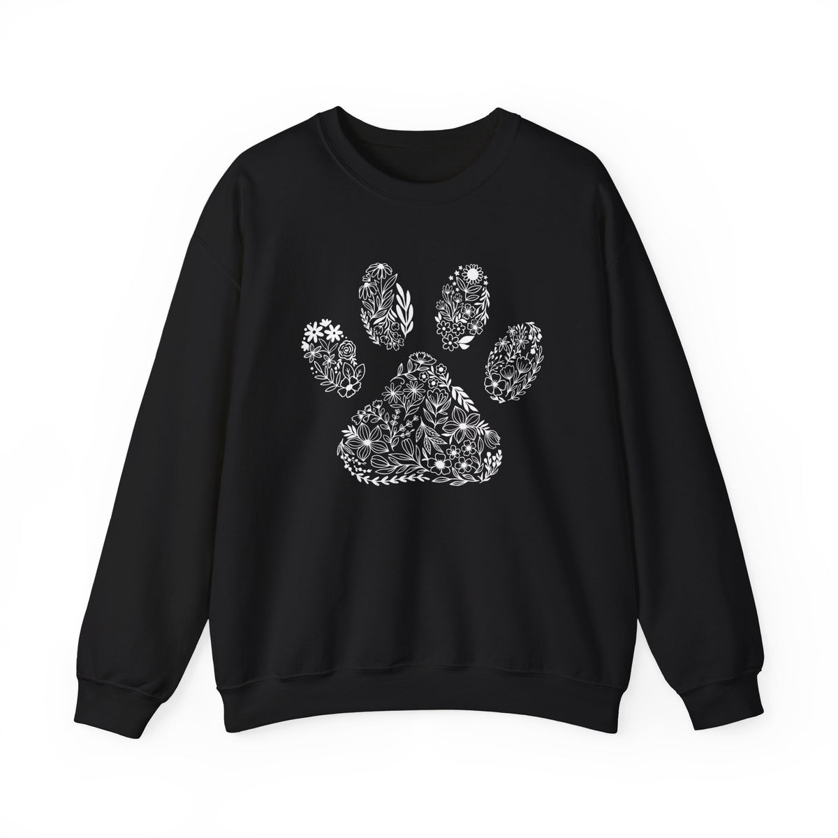 Dog Paw Sweatshirt, Dog Mom Sweatshirt, Floral Dog Paw Shirt, Dog Lover Sweatshirt, Dog Owner Shirt, Gift For Dog Mom, Cute Dog Mama T-Shirt