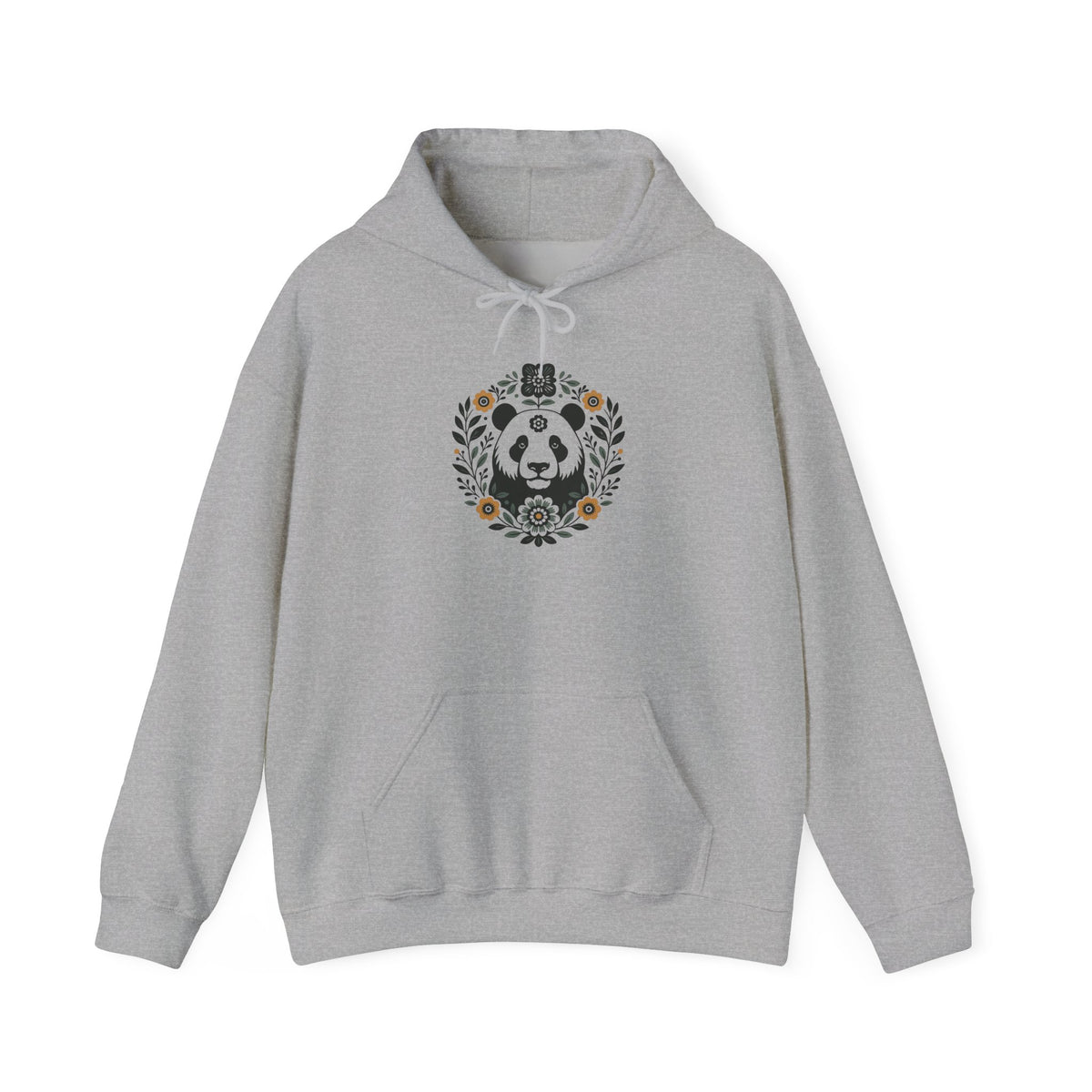 Panda Hoodie. Panda Gift. Floral Hoodie. Flower Hoodie. Panda Sweatshirt. Panda Lover Hoodie. Panda Bear Gift. Animal Hoodie. Animal