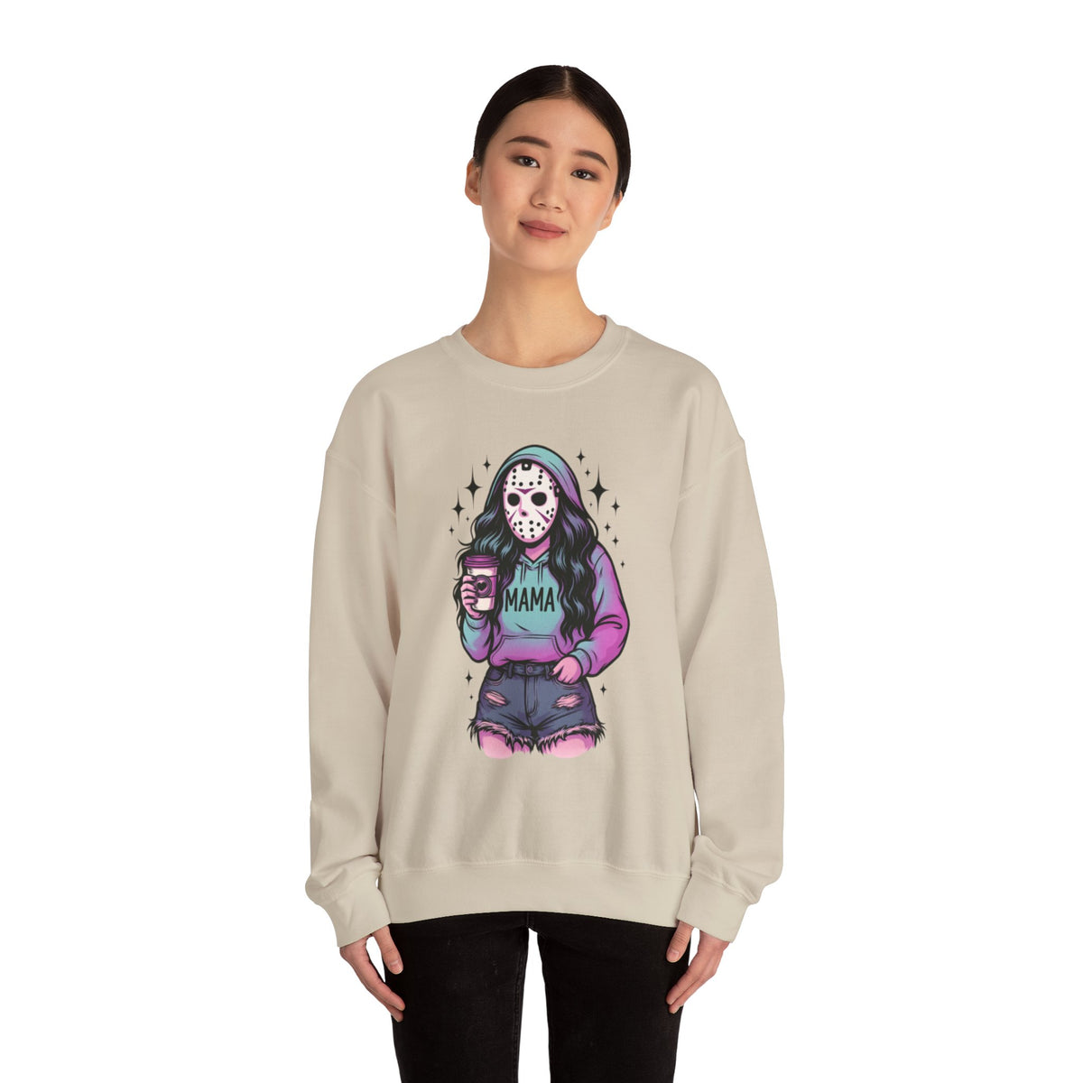 Halloween Horror Mama Sweatshirt, Trendy Custom Spooky Mama Hoodie, Family Spooky Season Sweaters, Killer Halloween Hooded, Women Halloween