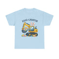 Easter T-Shirt, Eggs-Cavator Toddler Pullover, Funny Easter Tee, Natural Tshirts, Eggs Easter Shirts, Cavator Boys Tees