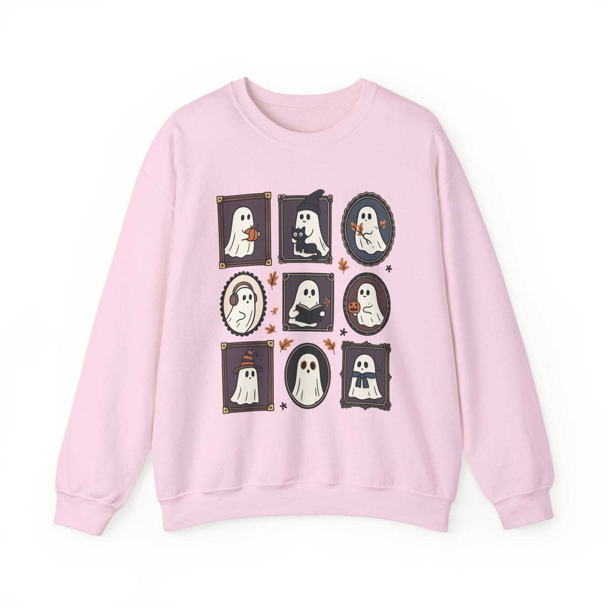 Cute Ghost Portrait Sweatshirt or T-Shirt, Halloween Ghost Shirt, Spooky Season Pullover, Cozy Fall Ghost Sweater, Autumn Halloween Crewneck
