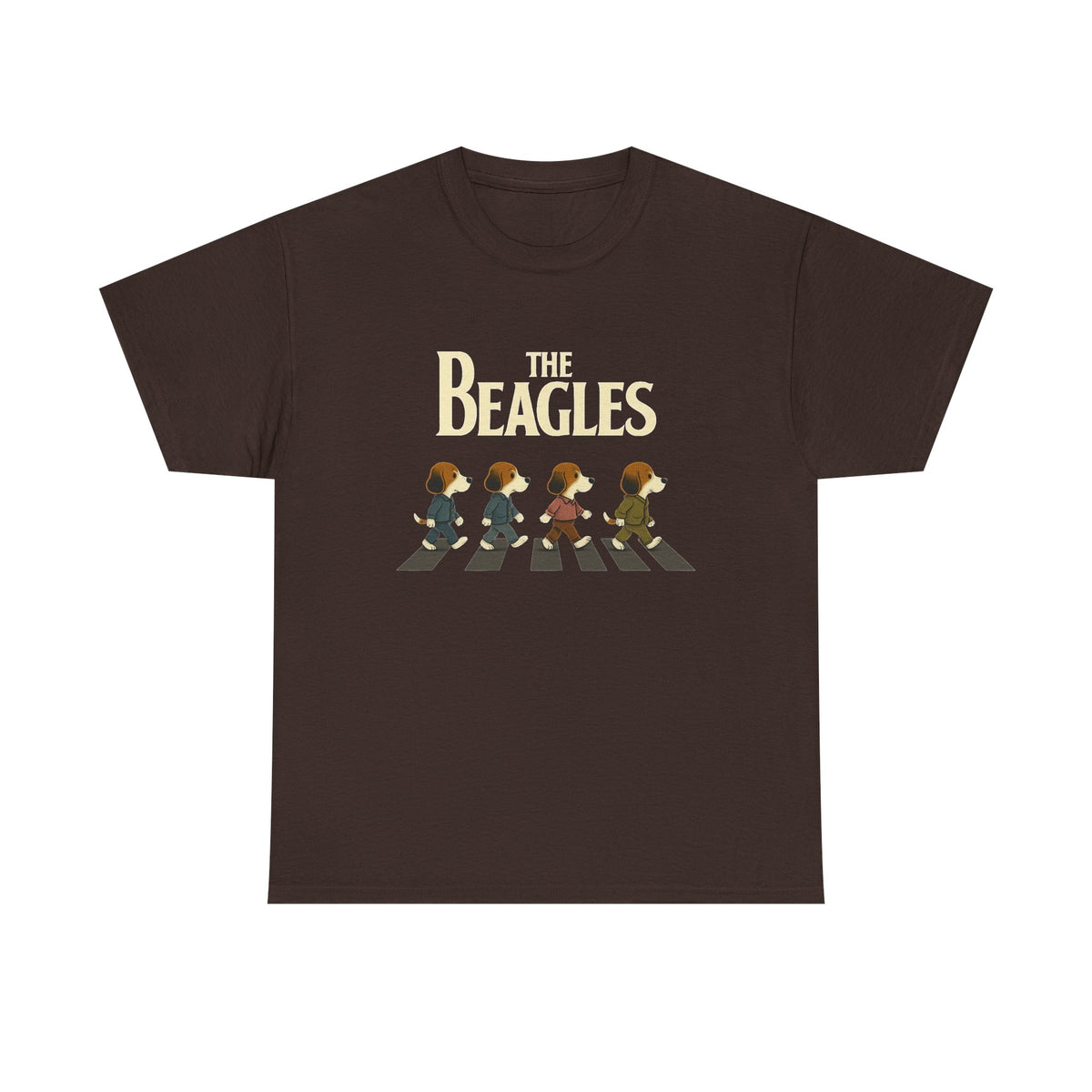 The Beagles T-Shirt: Funny Abbey Road Dog Parody Tee | The Beagles Band Tee | Cute Beagle Dog Shirt | Funny Unisex Gift for Dog Lovers