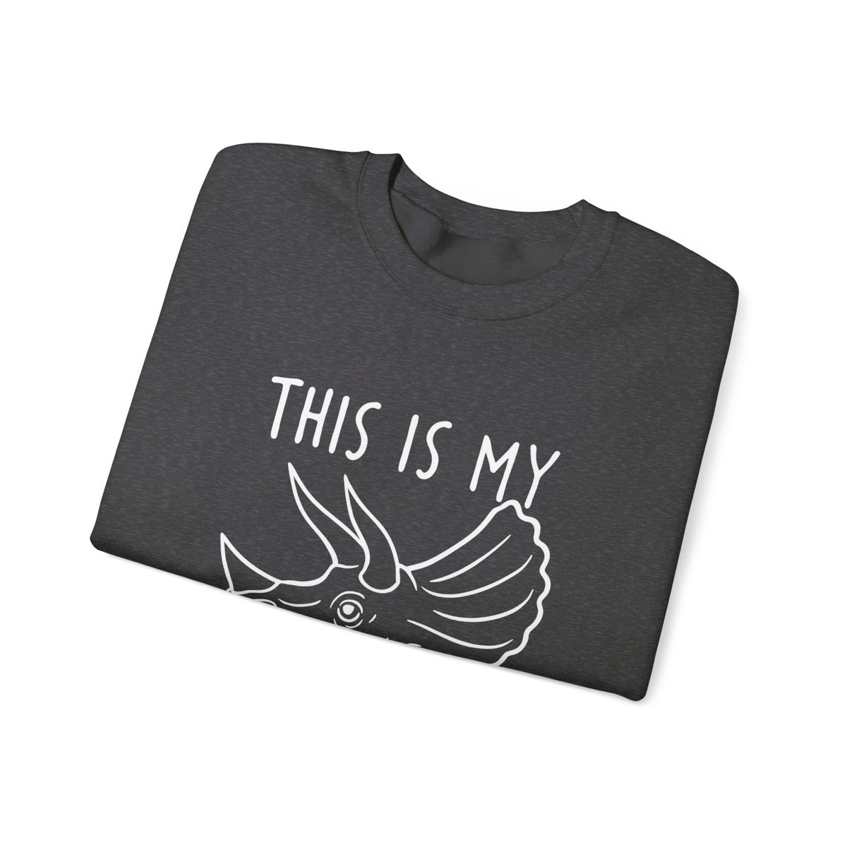Triceratops Sweatshirt: Jurassic Dinosaur Skull Print Jumper
