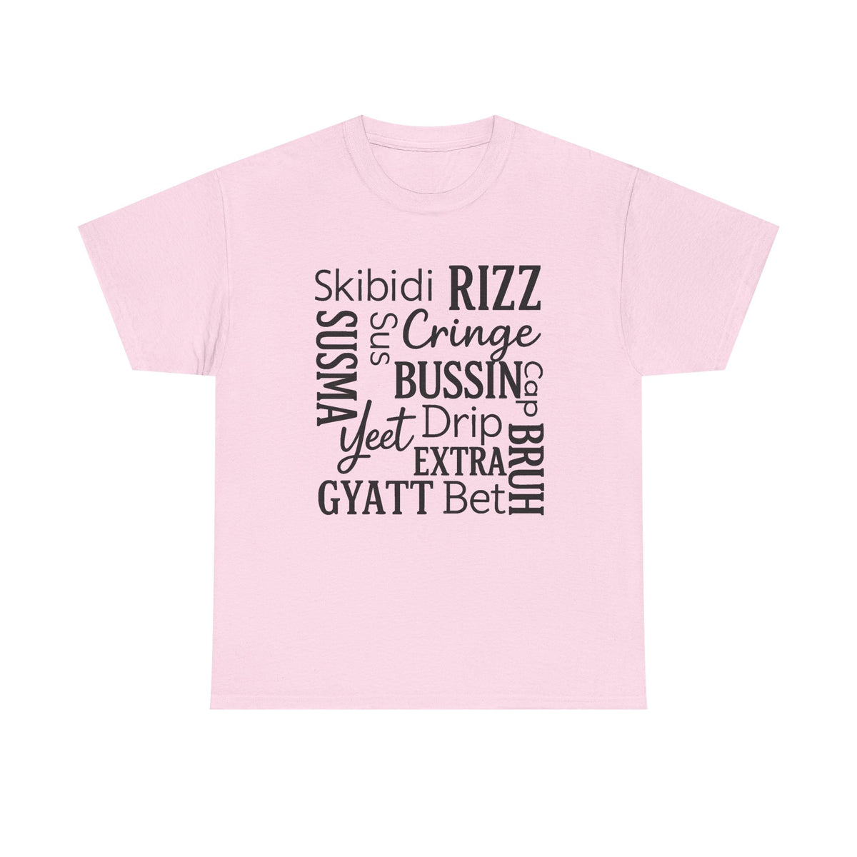 Slang Shirt, Typography Shirt, Teen Slang T-Shirt, Funny Teacher Shirt, Bruh Shirt, Rizz Bussin Gen Z Shirt, Gen Alpha Slang, Modern Tee