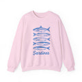 Sardines Sweatshirt, Fish Crewneck, Vintage Sardine, Coastal Aesthetic, Fish Sweater, Retro European,Foodie Hoodie,Travel Sweater,Preppy Top