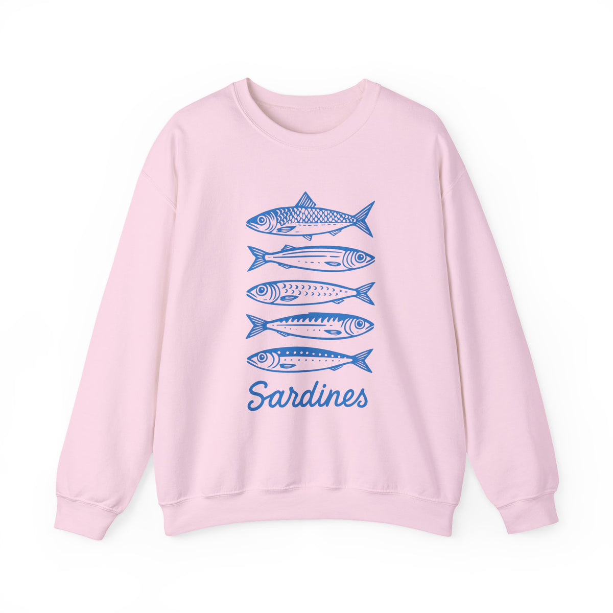 Sardines Sweatshirt, Fish Crewneck, Vintage Sardine, Coastal Aesthetic, Fish Sweater, Retro European,Foodie Hoodie,Travel Sweater,Preppy Top