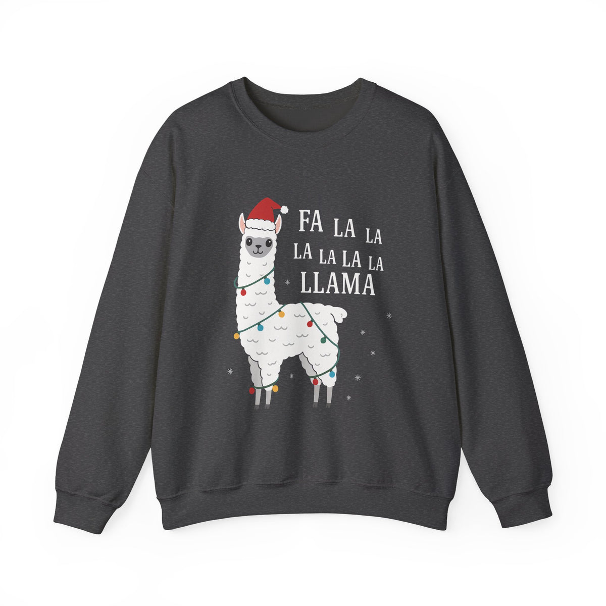 Fa La La Llama Christmas Sweatshirt - Funny Ugly Sweater Party Top