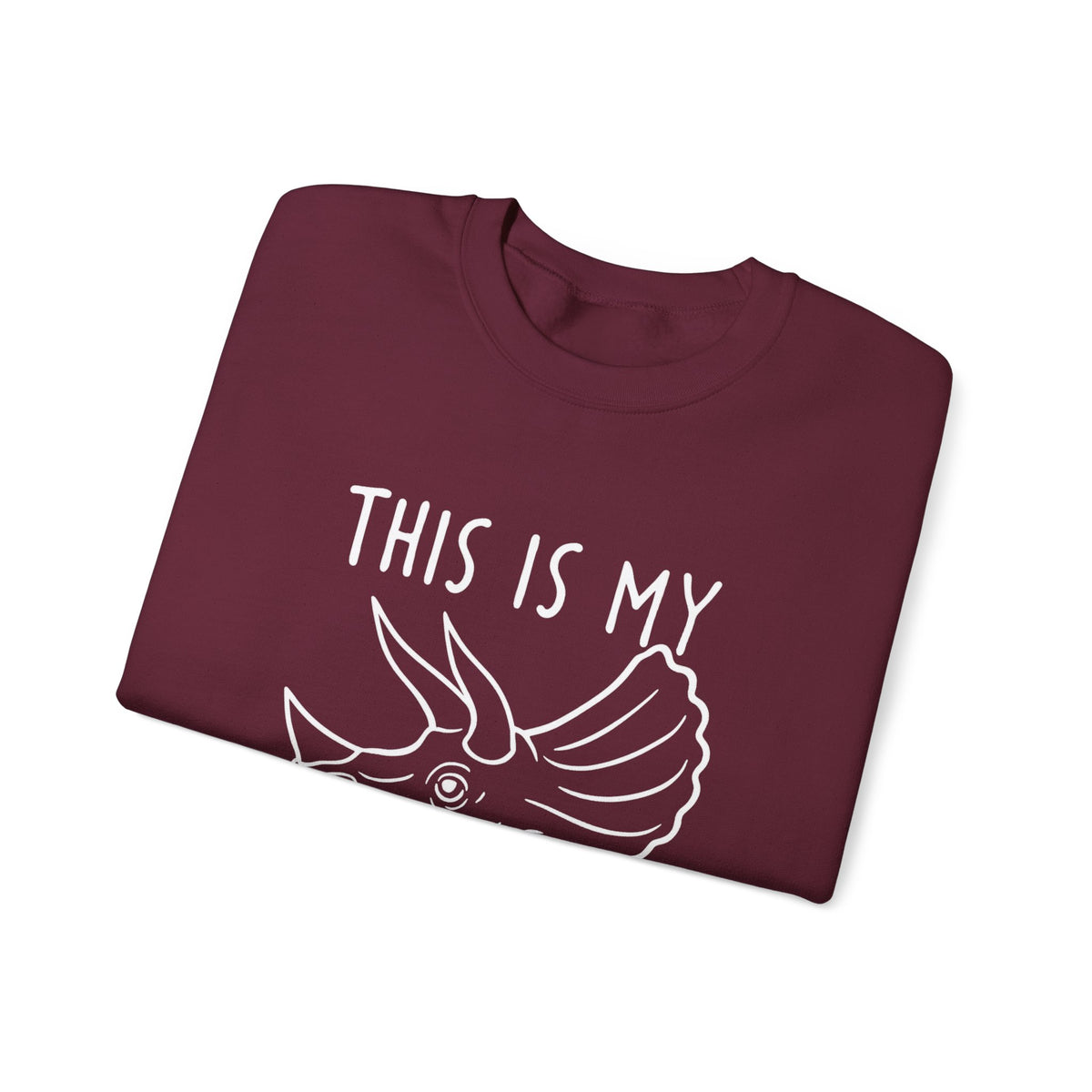 Triceratops Sweatshirt: Jurassic Dinosaur Skull Print Jumper